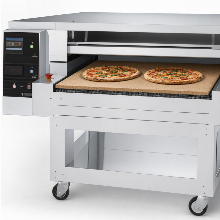 Product image #5 for Pizza Group Dragon D24G-RL Gas Refractory Stone Conveyor Pizza Oven, 24-Inch Belt, Floor Model