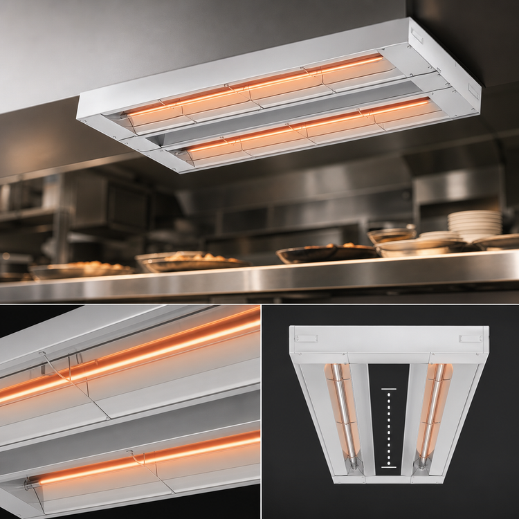 Product image #4 for Hatco Glo-Ray 18-Inch Double Infrared Strip Heater, Unlighted, 700 Watts