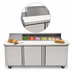 Thumbnail image #4 for Delfield Mega Top Three-Section Sandwich/Salad Prep Refrigerator, 72 Inch, 3-Door, Rear-Mounted Self-Contained R290