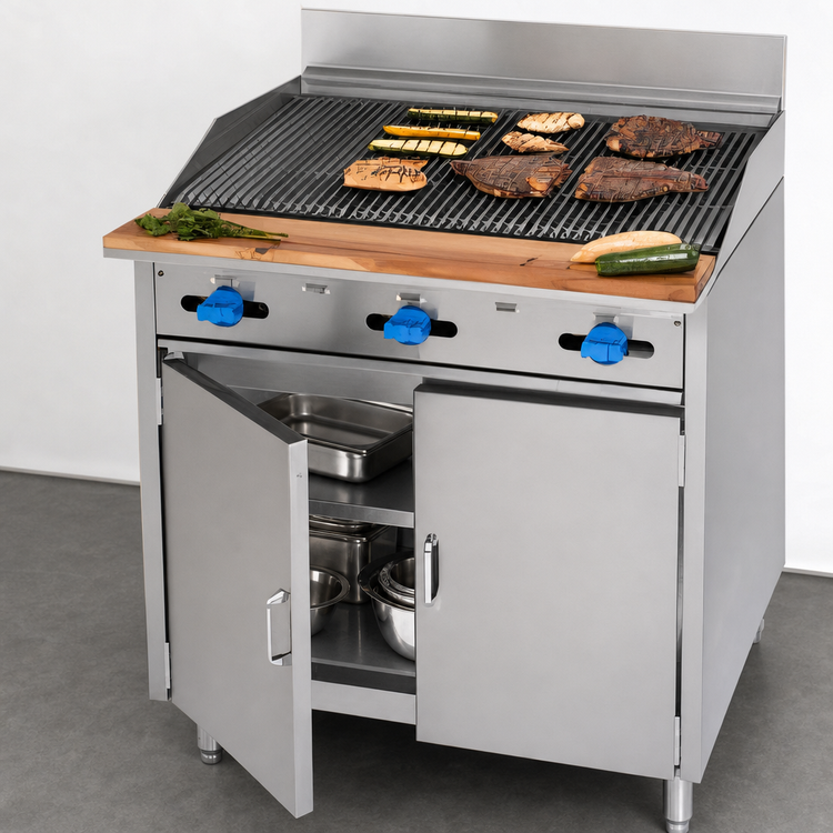 Product image #4 for Comstock-Castle F33-3RB 36-Inch Gas Range with Cabinet Base and Radiant Broiler