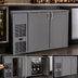 Thumbnail image #4 for Glastender 52-Inch Shallow-Depth Front-Serviced Back Bar Cooler, Two-Section, Solid Door