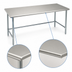 Thumbnail image #4 for Eagle Spec-Master Flat Top Work Table, 84 Inch x 36 Inch, 304 Stainless Steel Top, Galvanized Tubular Base