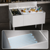 Thumbnail image #4 for Krowne Royal Series Underbar Multi-Station Bar Ice Bin with Bottle Well, Right Ice Bin, Left Bottle Storage, and 10-Circuit Cold Plate, 36 Inch Wide