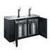 Thumbnail image #4 for Omcan 61-Inch Wide Two-Section Draft Beer Cooler/Kegerator with 2 Dispensers and 3 Half-Barrel Keg Capacity