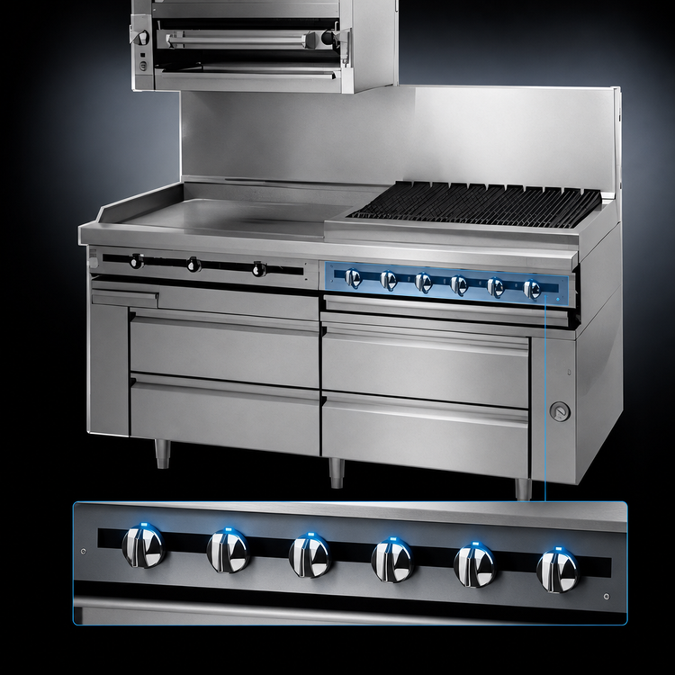 Product image #4 for Jade Range Titan JMRH-36GT 36-Inch Modular Gas Griddle Top Range with Thermostatic Controls