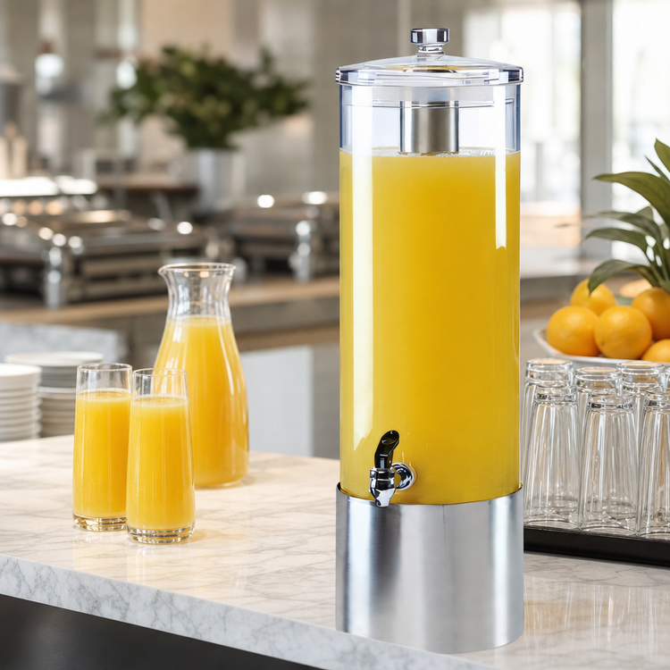 Product image #4 for Cal-Mil 5 Gallon Single Beverage Dispenser with Infusion Chamber, Acrylic and Stainless Steel