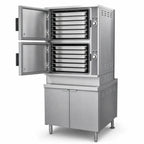 Thumbnail image #4 for Crown ECX-16 Two Compartment Electric Convection Steamer with 36-Inch Cabinet Base