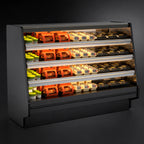 Thumbnail image #4 for Structural Concepts Fusion® GHSS852HLB Heated Open-Front Self-Service Hot Food Display Case, 99-3/4-Inch Wide, 3 Heated Shelves