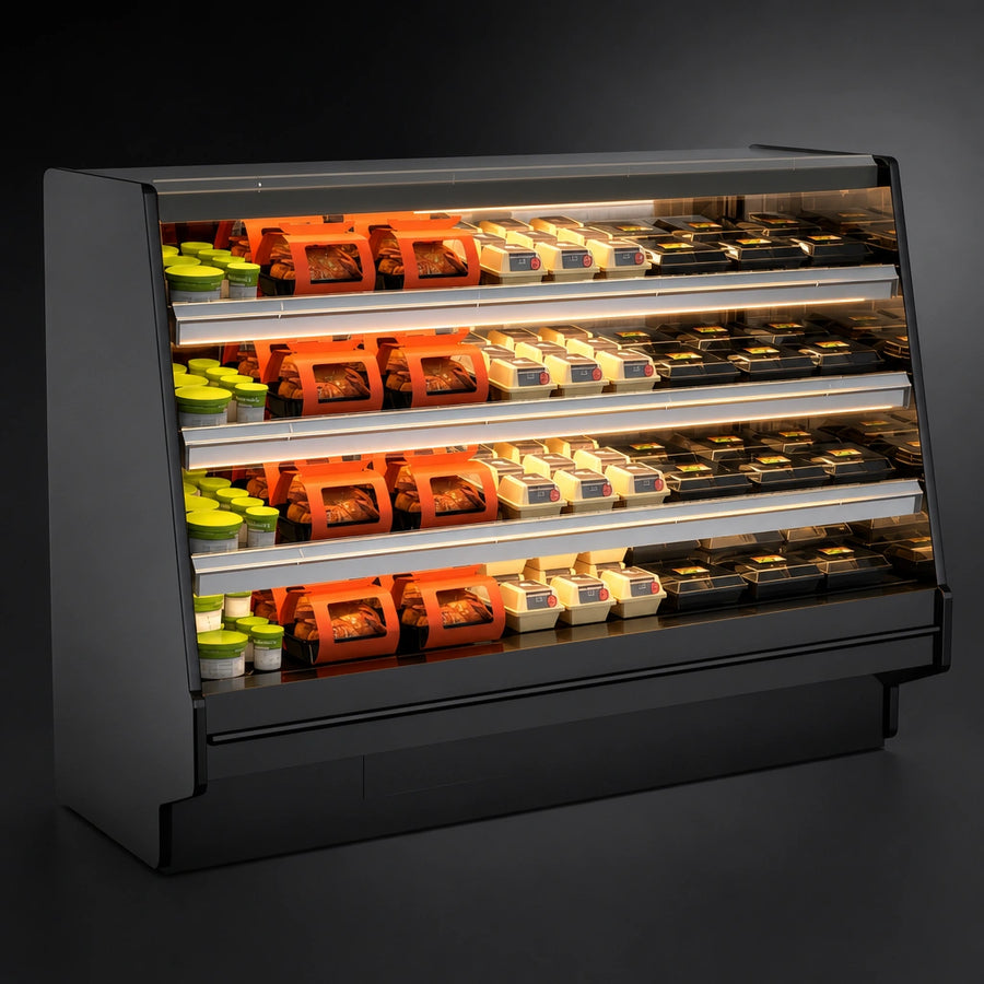 Three Solid Heated Shelves