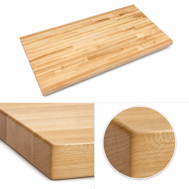 Product image #4 for Boos Block Blended Edge Grain Maple Kitchen Countertop, 12 x 25 Inch, 1-1/2 Inch Thick, Varnique Finish