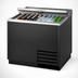 Thumbnail image #4 for True 36-Inch Flat Top Bottle Cooler with Stainless Steel Countertop, 1 Lid, and Black Exterior