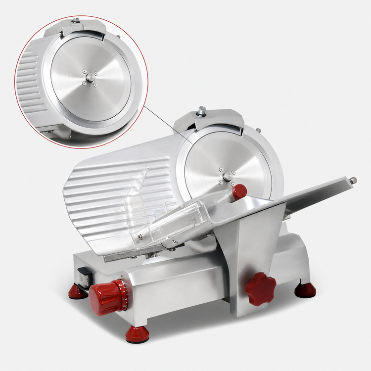 Product image #5 for Trento Commercial Manual Gravity Feed Meat Slicer, 8-Inch Blade, Belt Drive, 110V