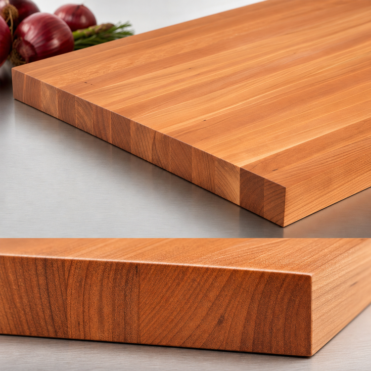 Product image #4 for Boos Block Cherry Edge Grain Kitchen Countertop, 108 x 30 x 1-1/2 Inches, Varnique Finish
