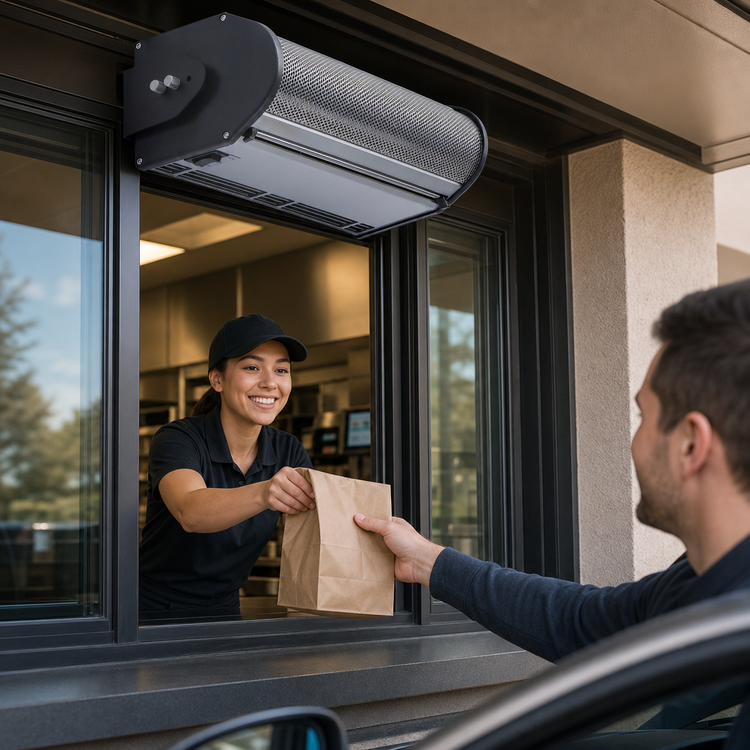 Product image #4 for Berner Drive-Thru Unit 3 18-Inch Ambient Unheated Air Curtain, 120V, 1/12 HP