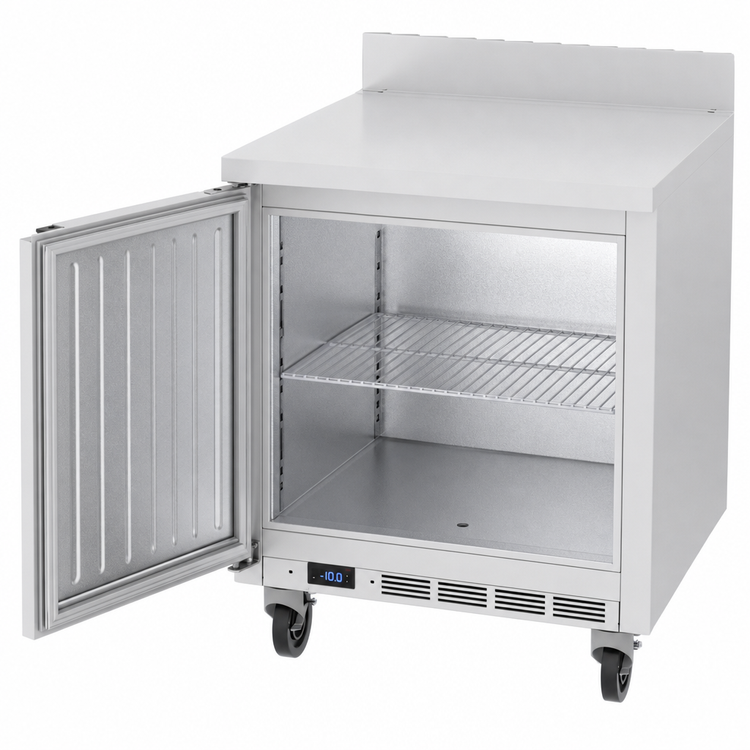 Product image #5 for Beverage-Air WTF27HC Shallow Depth One-Section Worktop Freezer with Solid Door, 27-Inch Wide