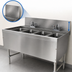 Thumbnail image #4 for Advance Tabco Prestige Supreme 4-Compartment Underbar Sink Unit, 48-Inch Wide, Open Frame Base