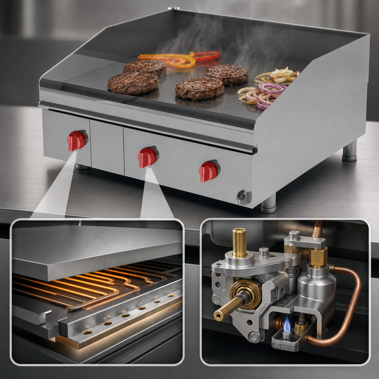 Product image #4 for Lang LG Series 24-Inch Gas Countertop Griddle with 24 x 30-Inch Cooking Surface and 1-Inch Smooth Steel Plate