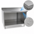 Thumbnail image #4 for Spec-Master Marine Series 120-Inch Stainless Steel Underbar Work Table with Open Front Cabinet Base