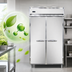 Thumbnail image #4 for Continental Refrigerator D2FNSA Designer Line 2-Section Reach-In Freezer with Full-Height Solid Doors