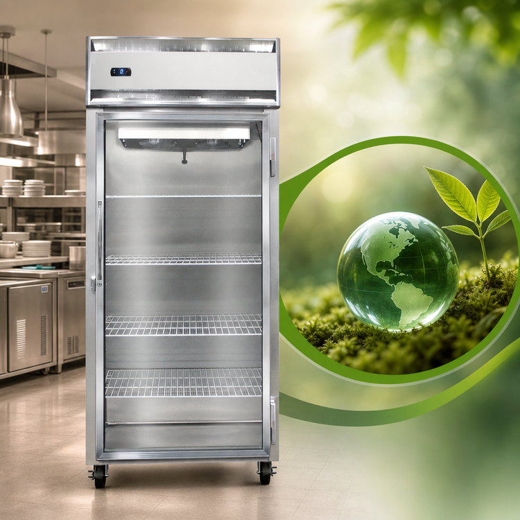 Product image #4 for Continental Refrigerator 1FXSNSAGD Extra-Wide 1-Section Shallow Depth Display Freezer
