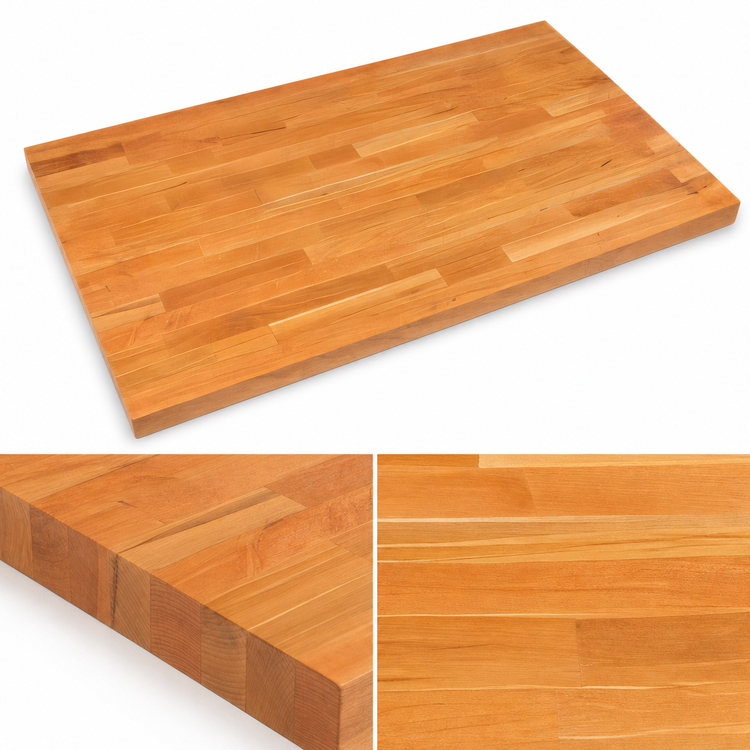 Product image #4 for Boos Block 60 Inch x 25 Inch American Cherry Edge Grain Kitchen Countertop, 1-1/2 Inch Thick, Penetrating Oil Finish