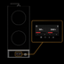 Thumbnail image #4 for CookTek Helios Touch Freestanding Front-to-Back Double Hob Induction Cooktop, 240V, 2500W per Hob