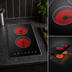 Thumbnail image #4 for Summit Commercial 2-Burner 115V Radiant Electric Built-In Cooktop with Black Schott Ceramic Glass Surface