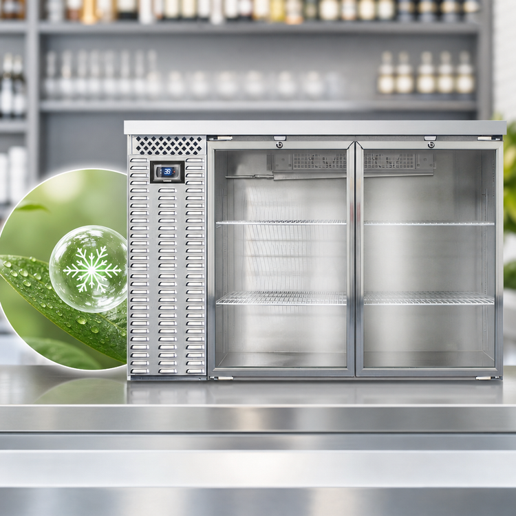 Product image #4 for Continental Refrigerator BB50SNSSGD 50" Shallow Depth Back Bar Display Cooler with Glass Doors