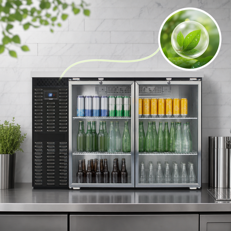 Product image #4 for Continental Refrigerator BB50SNGD 50-Inch Shallow Depth Back Bar Cooler with Hinged Glass Doors