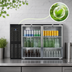 Thumbnail image #4 for Continental Refrigerator BB50SNGD 50-Inch Shallow Depth Back Bar Cooler with Hinged Glass Doors