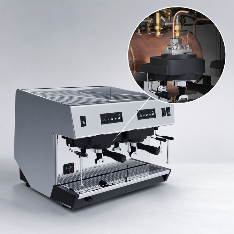 Product image #4 for UNIC Classic 2 Traditional 2-Group Automatic Commercial Espresso Machine with 10-Liter Boiler