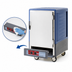 Thumbnail image #4 for Metro C5 3 Series Low-Watt Half-Height Mobile Heated Holding Cabinet, Blue Insulation Armour, 17-Pan Capacity