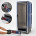 Thumbnail image #4 for Metro C5 3 Series Full-Height Mobile Heated Holding and Proofing Cabinet with Clear Polycarbonate Door, Blue, Lower Watt, 35 Pan Capacity