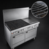 Thumbnail image #4 for Southbend Ultimate 48-Inch Gas Restaurant Range with 2 Non-Clog Burners, 36-Inch Griddle, and 2 Space Saver Ovens