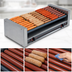Thumbnail image #4 for Roll-A-Grill Slanted Hot Dog Roller Grill, 36 Hot Dog Capacity, GripsIt Rollers, 230V