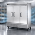 Thumbnail image #4 for True T-72F-HC Three-Section Reach-In Freezer with Solid Stainless Steel Doors