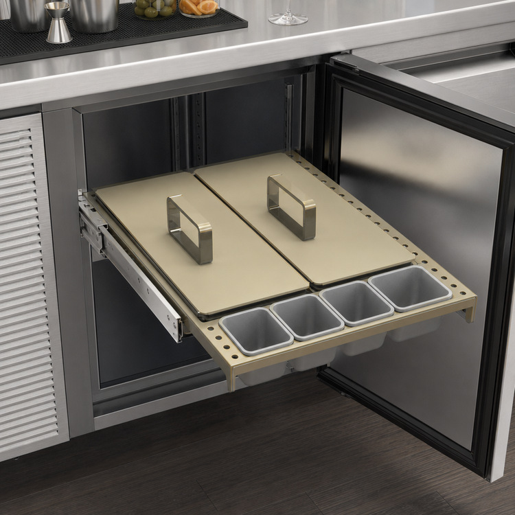 Product image #4 for Glastender Full Condiment Drawer Insert for 20-Inch Bar-Profile Cooler Door Opening