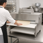 Thumbnail image #5 for Somerset CDR-2500 25-Inch Front-Operation Dough Roller with Synthetic Non-Stick Rollers, Stainless Steel, 3/4 HP