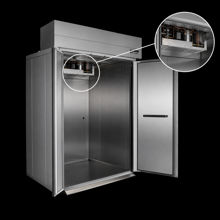 Product image #4 for Baxter Double Wide Roll-In Electric Proofer Cabinet, 62 Inch Wide x 100.5 Inch Deep, Stainless Steel, Without Floor