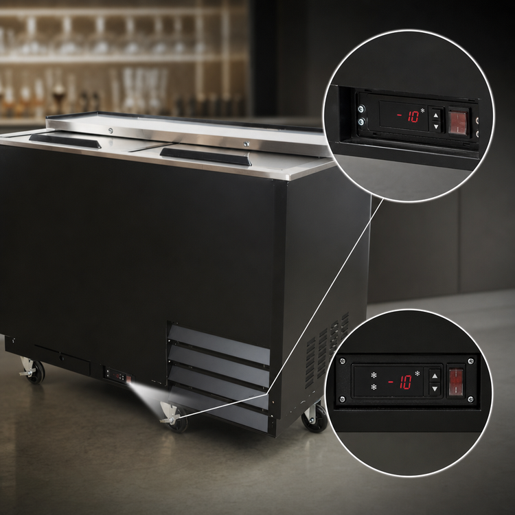 Product image #5 for BK Resources GF-50 Underbar Glass Froster / Plate Chiller, 50-Inch, 240 Mug Capacity