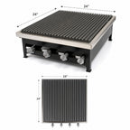 Thumbnail image #4 for Klinger's Trading Rocky Mountain Cookware MB24 24" x 24" Portable Steel Broiler with 1/4" Rod Grid and Removable Grease Cup