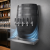 Thumbnail image #4 for Glastender Oak Barrel Wall-Mount Air-Cooled Draft Dispensing Tower with 5 Faucets