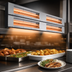 Thumbnail image #4 for Hatco Glo-Ray® Max Watt Lighted Dual Infrared Strip Heater, 42 Inch, 6 Inch Spacer