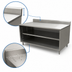 Thumbnail image #4 for BK Resources 72-Inch x 30-Inch Stainless Steel Chef Table with 5-Inch Back Riser and Open Front Cabinet Base