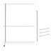 Thumbnail image #4 for Quantum Single-Sided Partition Wall Add-On Unit, 48W x 26D x 70H, White Finish