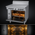 Thumbnail image #4 for Garland Cuisine 36-Inch Gas Heavy Duty Range with Two 18-Inch Front-Fired Hot Tops and Convection Oven