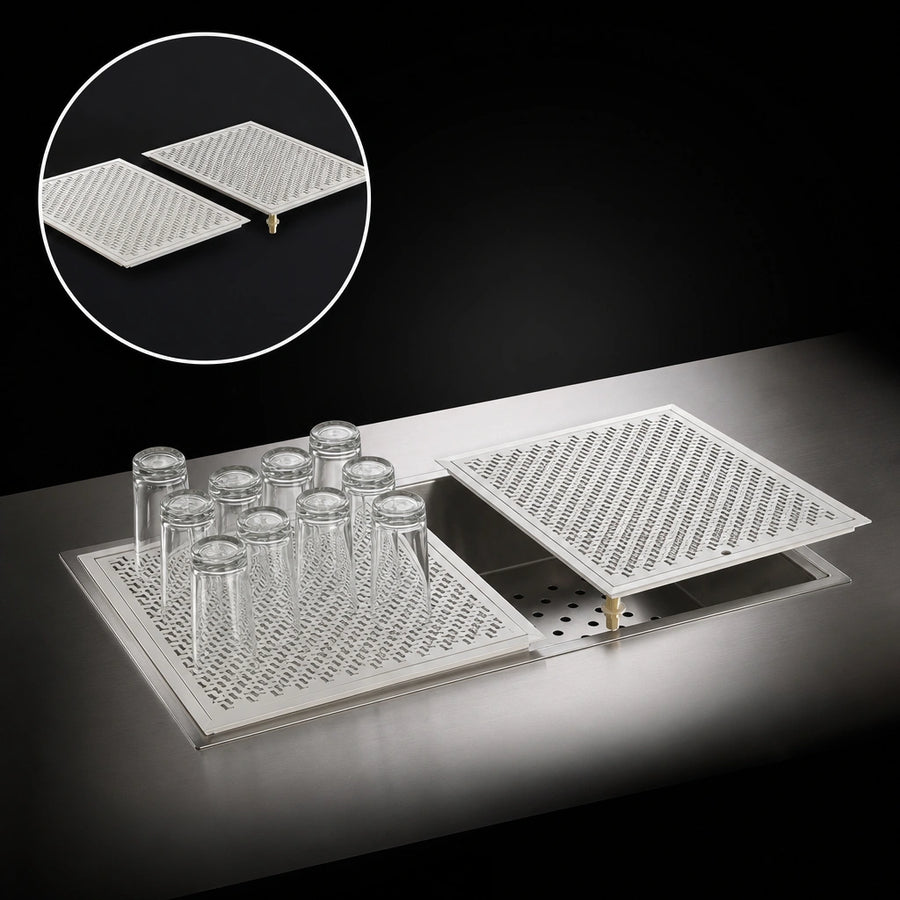 Two Removable Glass Racks