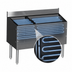 Thumbnail image #4 for CHOICE 42-Inch Underbar Combo Ice Bin/Cocktail Unit with 10-Circuit Cold Plate and Bottle Storage
