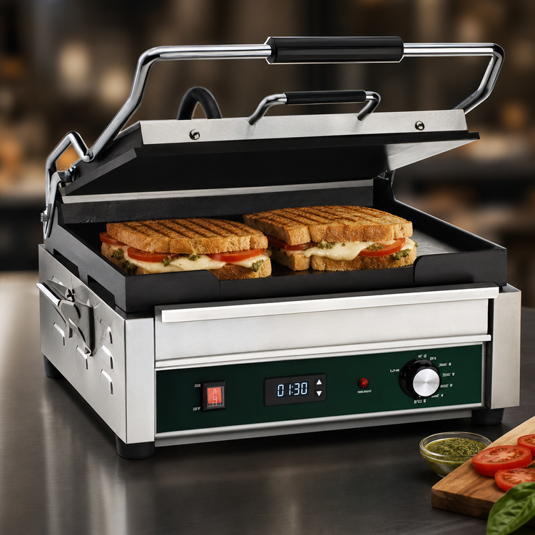 Product image #4 for Waring Tostato Supremo Full-Size 14 x 14 Flat Cast Iron Panini Grill