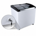 Thumbnail image #5 for Omcan Ice Cream Display Chest Freezer, 4.1 Cu. Ft., Curved Sliding Glass Doors